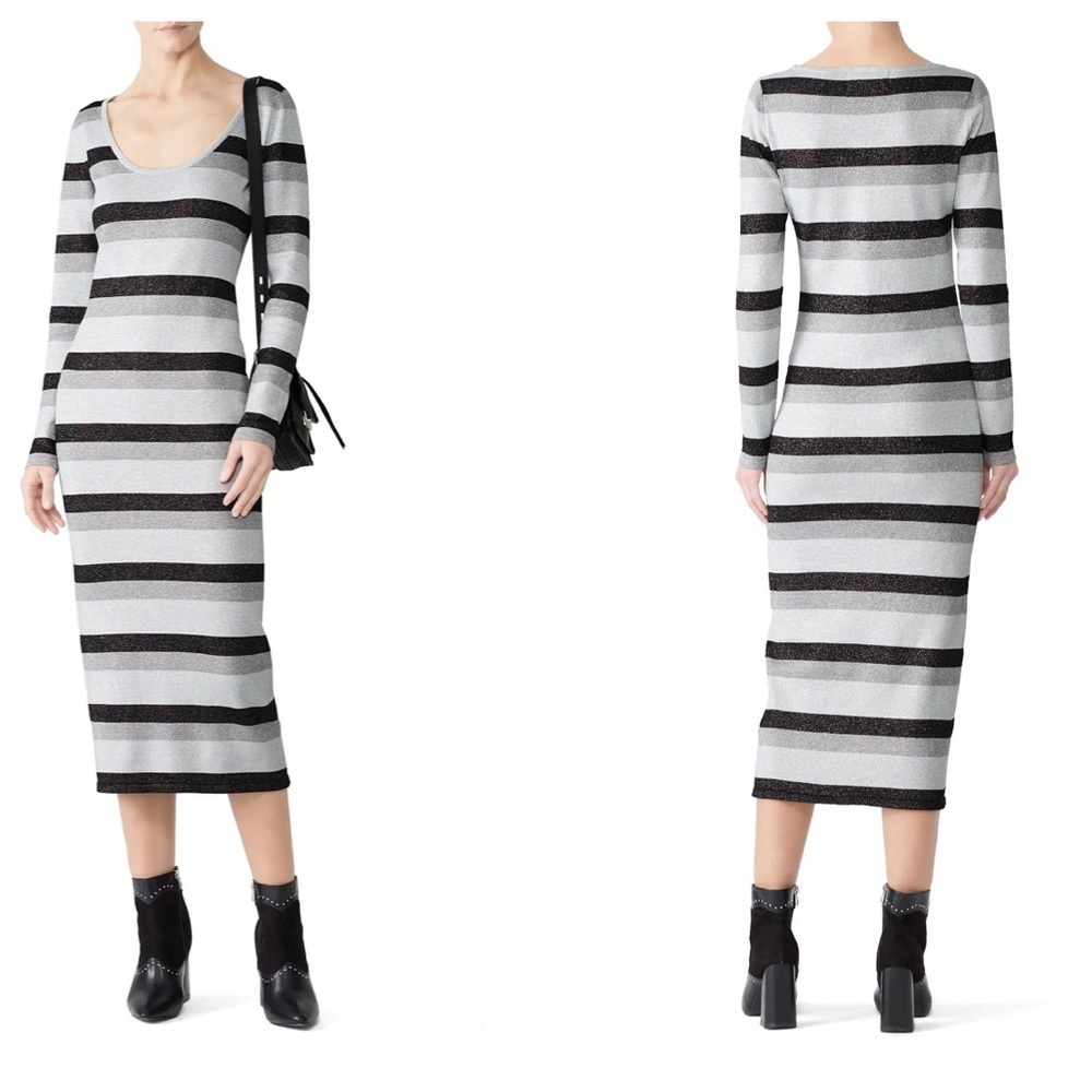 RTR Stylestalker Avalon Knit Long Sleeve Midi Dress XL